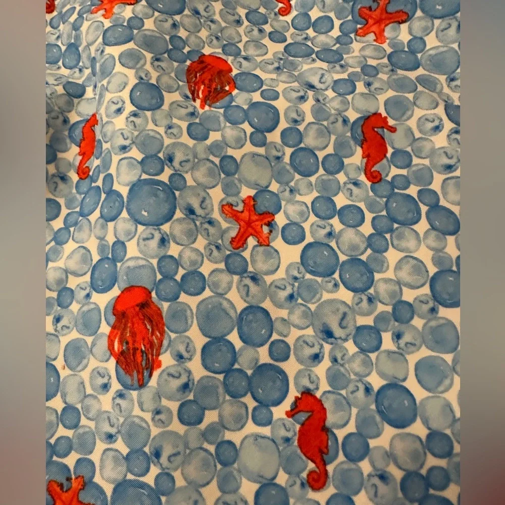Le Club Sile Bay Blue and Red Patterned Men's Swim Trunks - NWT - Size XXL